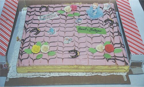 Le g�teau de bapt�me d'Axel-Gitego